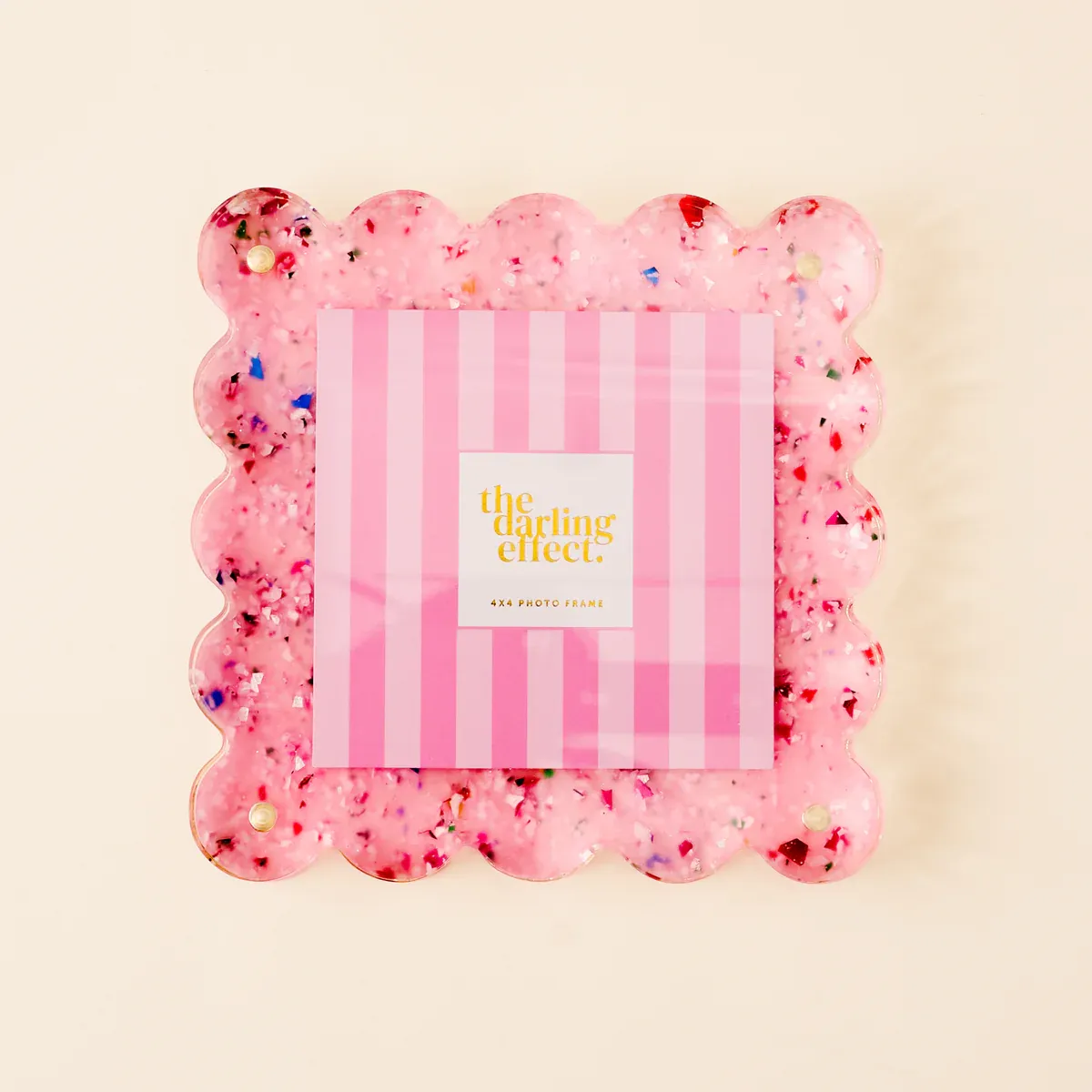 TDE Square Scalloped Acrylic Frame