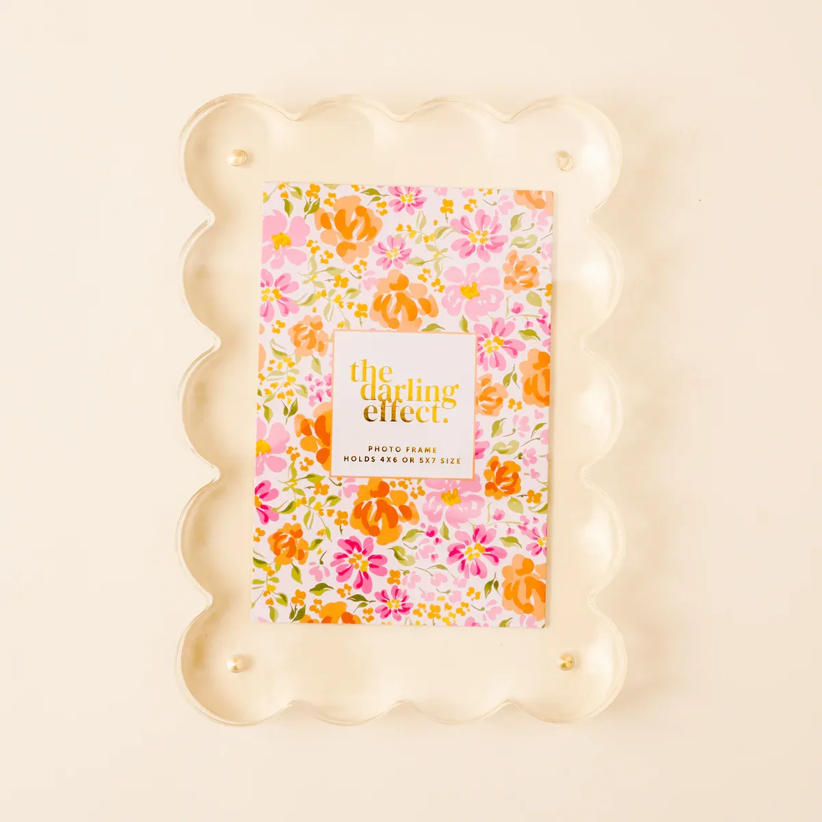 TDE Rectangle Scalloped Acrylic Frame