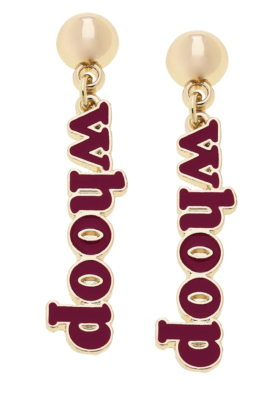 CANVAS A&amp;M Aggies Slogan Earrings 