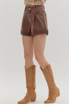 ENTRO Bronco Shorts-Brown