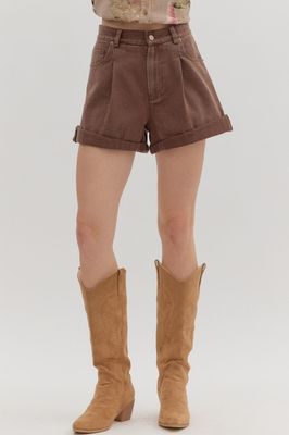 ENTRO Bronco Shorts-Brown