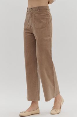 Entro Sahara Wide-Leg Pants- Brown