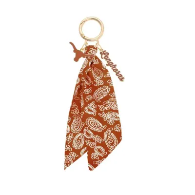 CANVAS Texas Longhorn Bandana Bag Charm