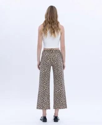 VERVET Leopard Olivia Wide Leg
