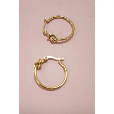 JOSSLYN 18K Stainless Steel Hoops 