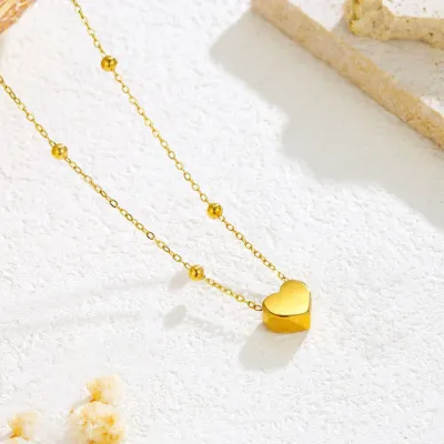 JOSSLYN 18K SS Dainty Heart- Gold