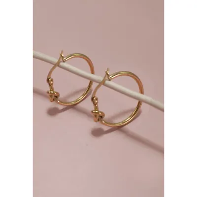 JOSSLYN 18K Stainless Steel Hoops 