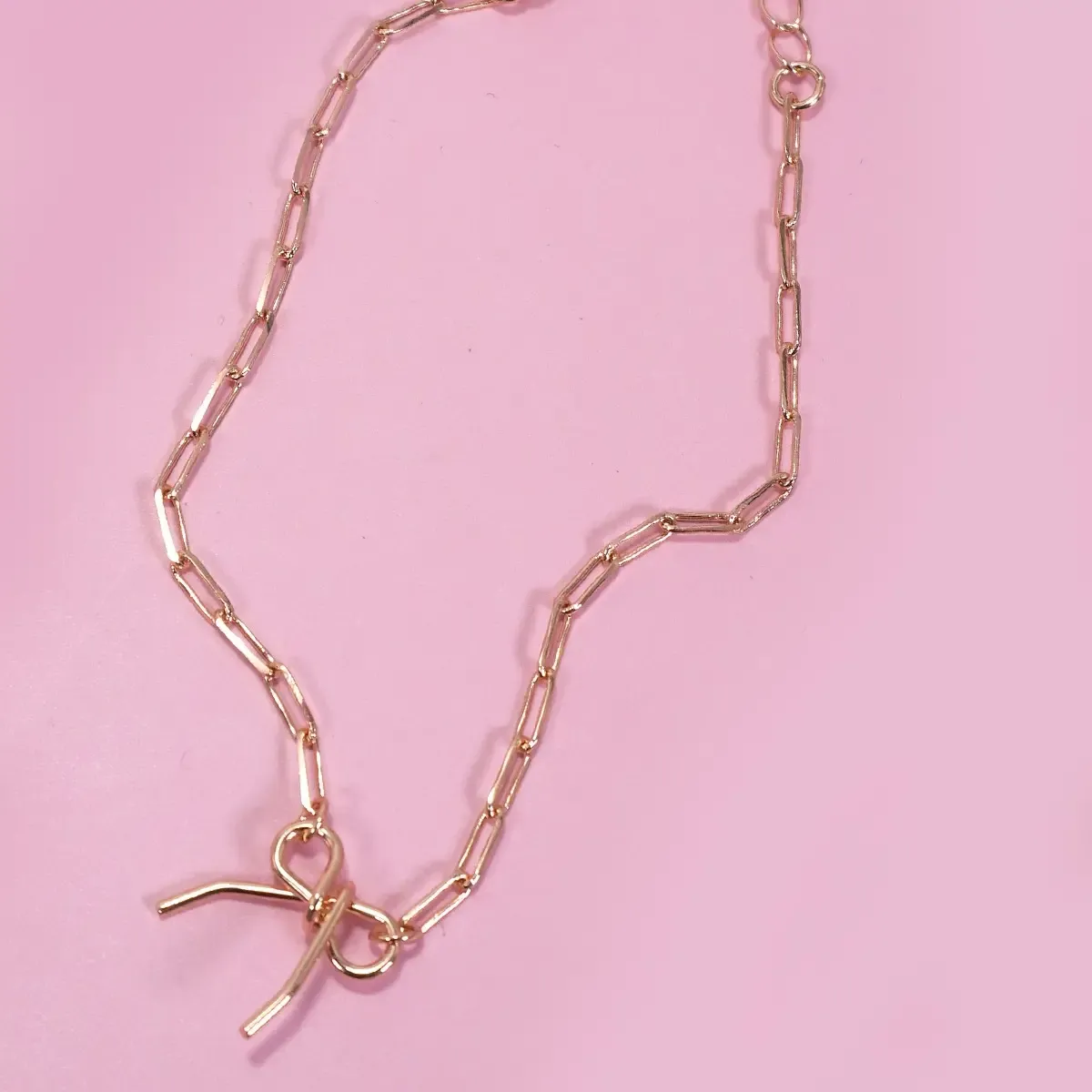 JOSSLYN Delicate Bow Link Bracelet 