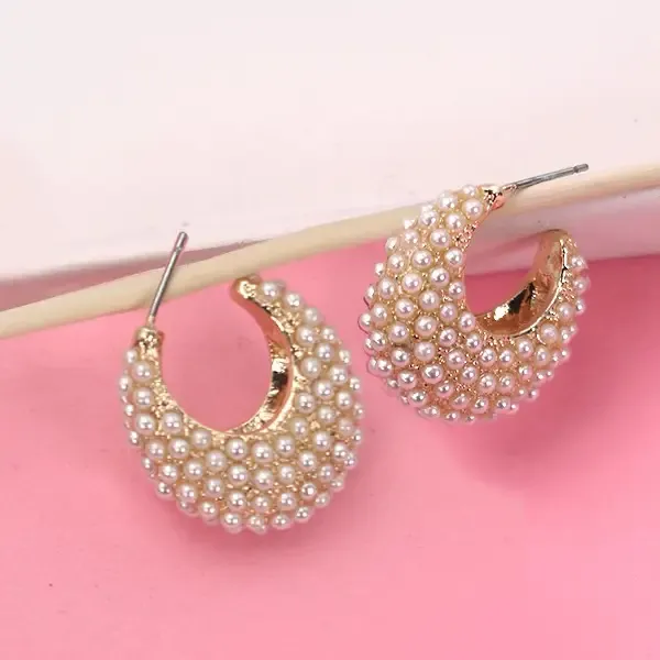 JOSSLYN Pearl Pave Half Moon