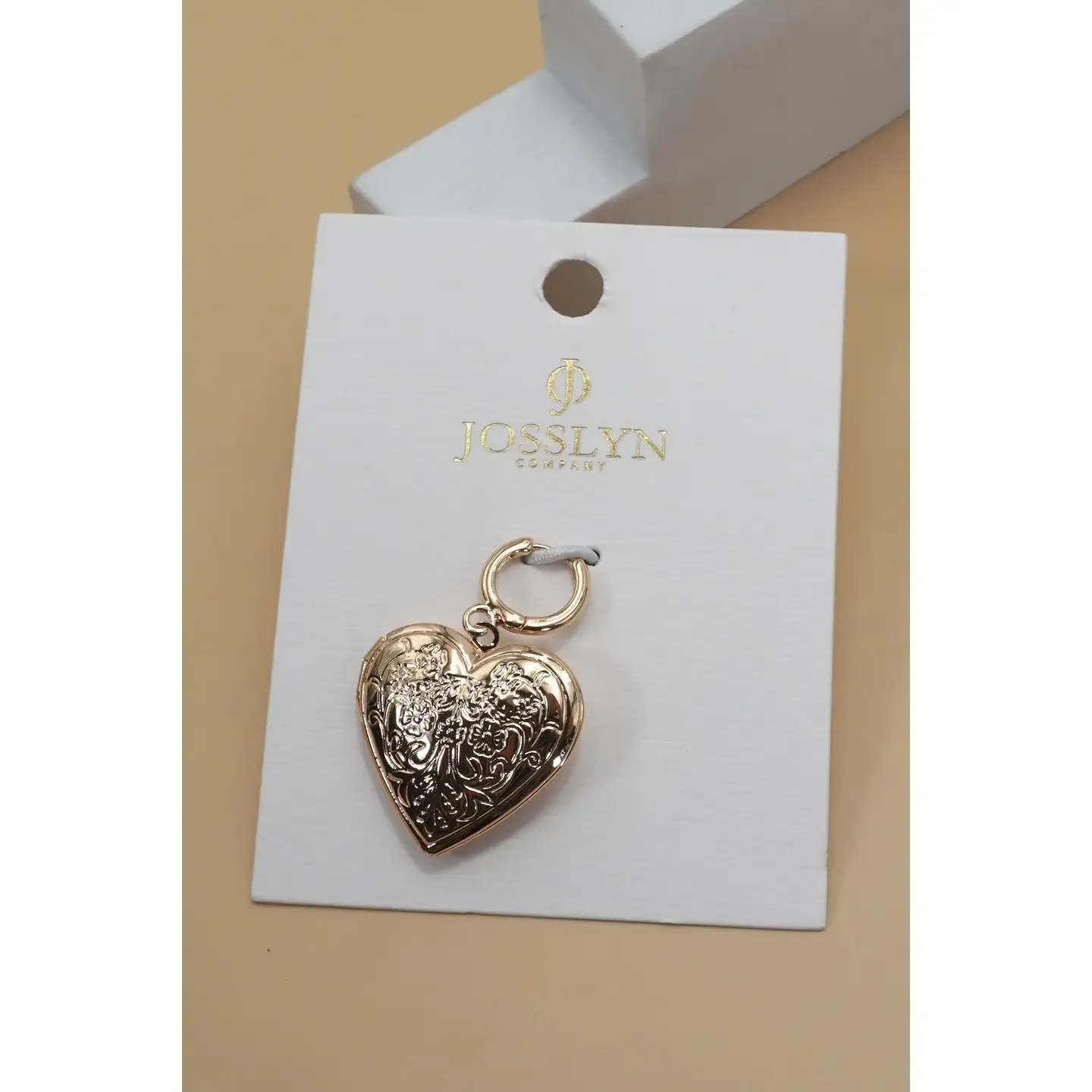 JOSSLYN Heart Engraving Charm
