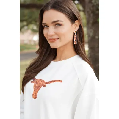 CANVAS Resin Block Hook 'em Earrings