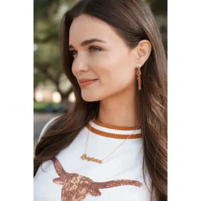 CANVAS Longhorns Autograph Earrings