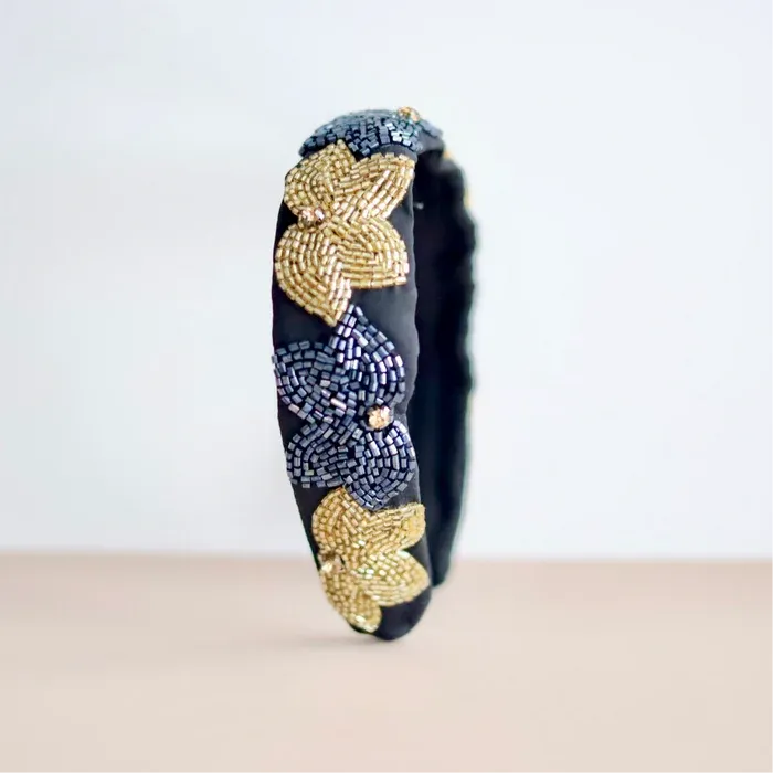 PRIA Midnight Petals Mini Headband 