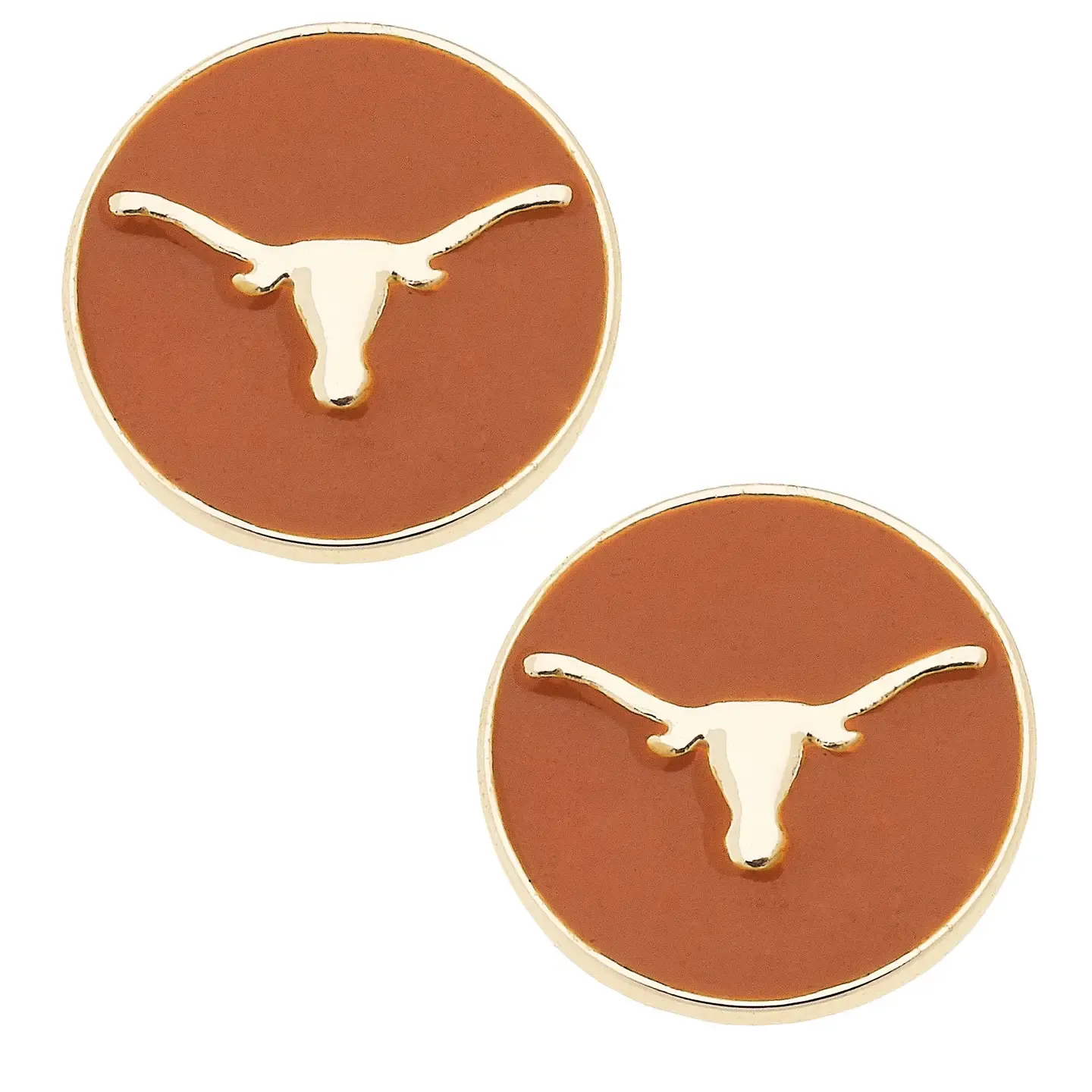 CANVAS Logo Circle Stud Earrings