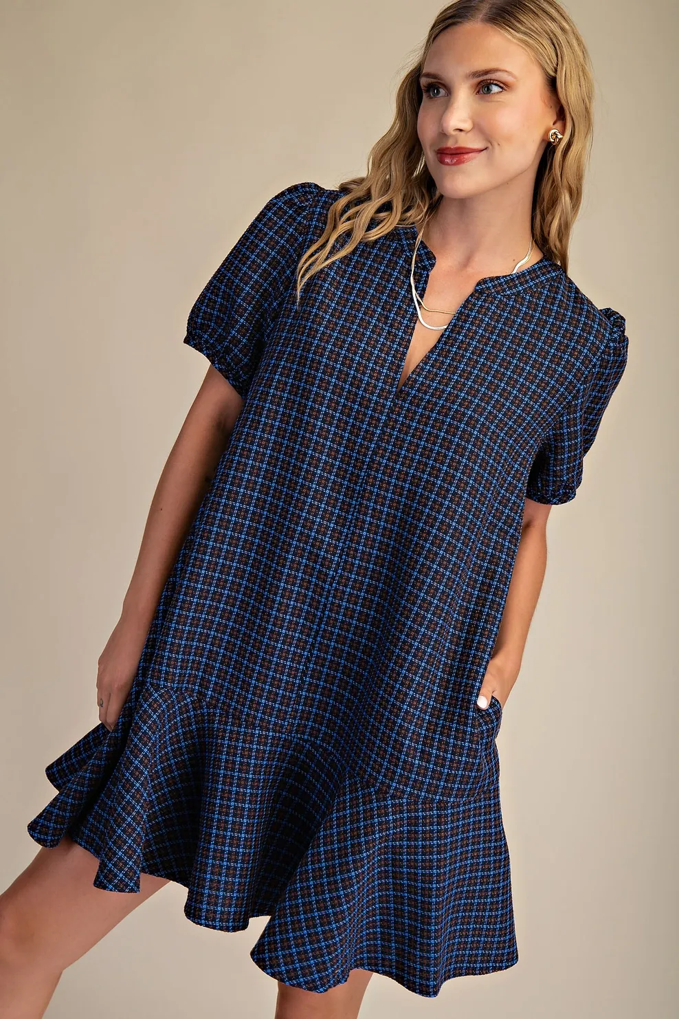 Gwen Plaid Dress