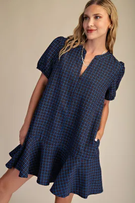 Gwen Plaid Dress