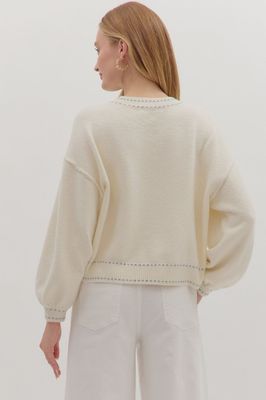 ENTRO Cream Toni Sweater