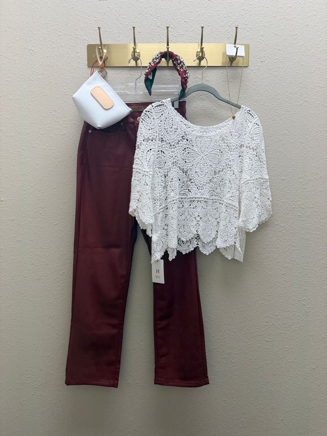 HiddenBrand White Bohemia Lace Cover Up
