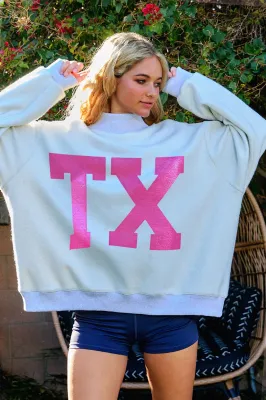 Texas/TX reversible Mockneck