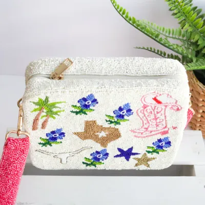 PRIA Deep In The Heart Square Crossbody Bag