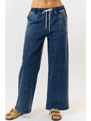 LALAVON Blair Drawstring Denim Pants