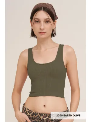 Niki Biki Reversible Ribbed Crop Top