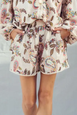 UD Boho Colorful Paisley Shorts