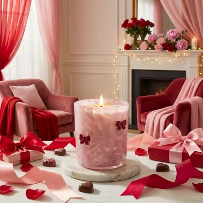 SOI Ribbons &amp; Bows Valentines Candle 