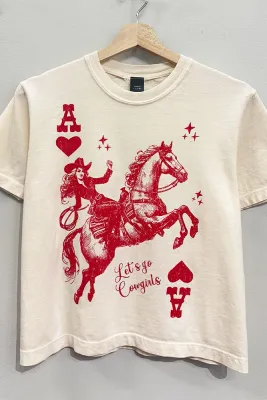 SweetClaire Let's Go.. Crop Tee