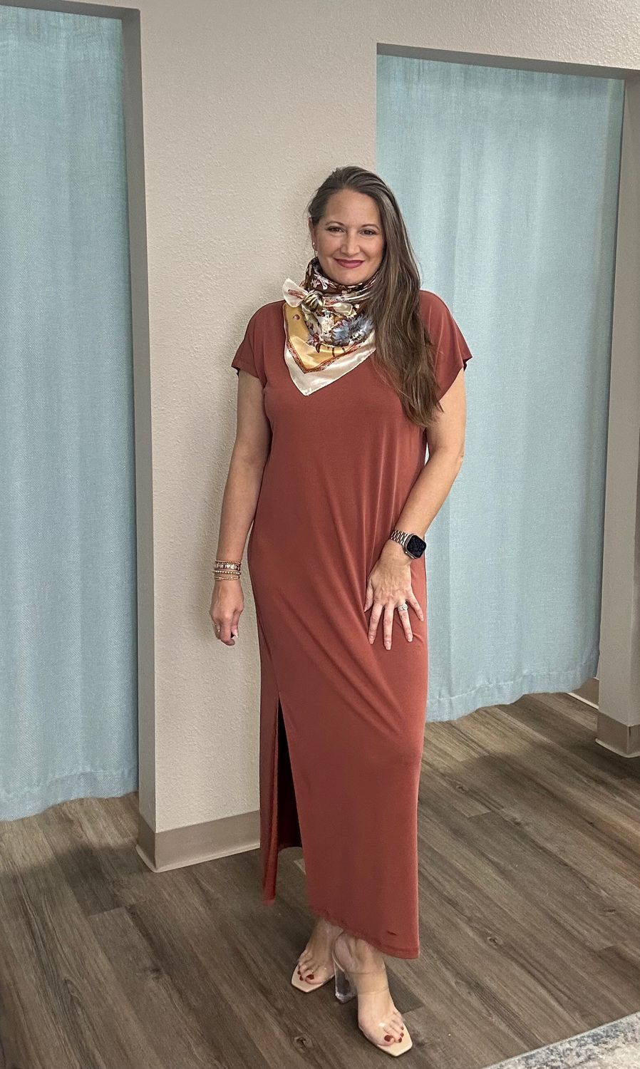 BE COOL Brick Cap Sleeve Dress