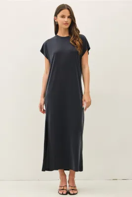 BE COOL Vintage Black Cap Sleeve Dress