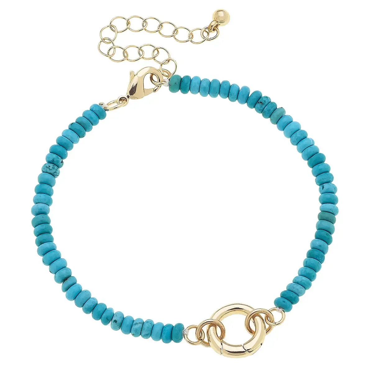 CANVAS Lucy Turquiose Charm Bracelet