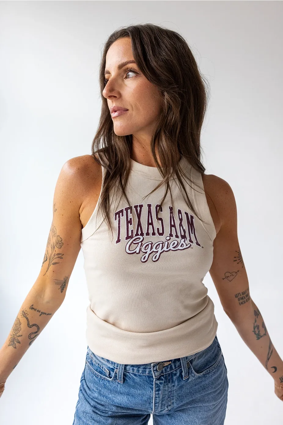 GAMEDAY SOCIAL A&amp;M Epps Arch Ribbed Tank