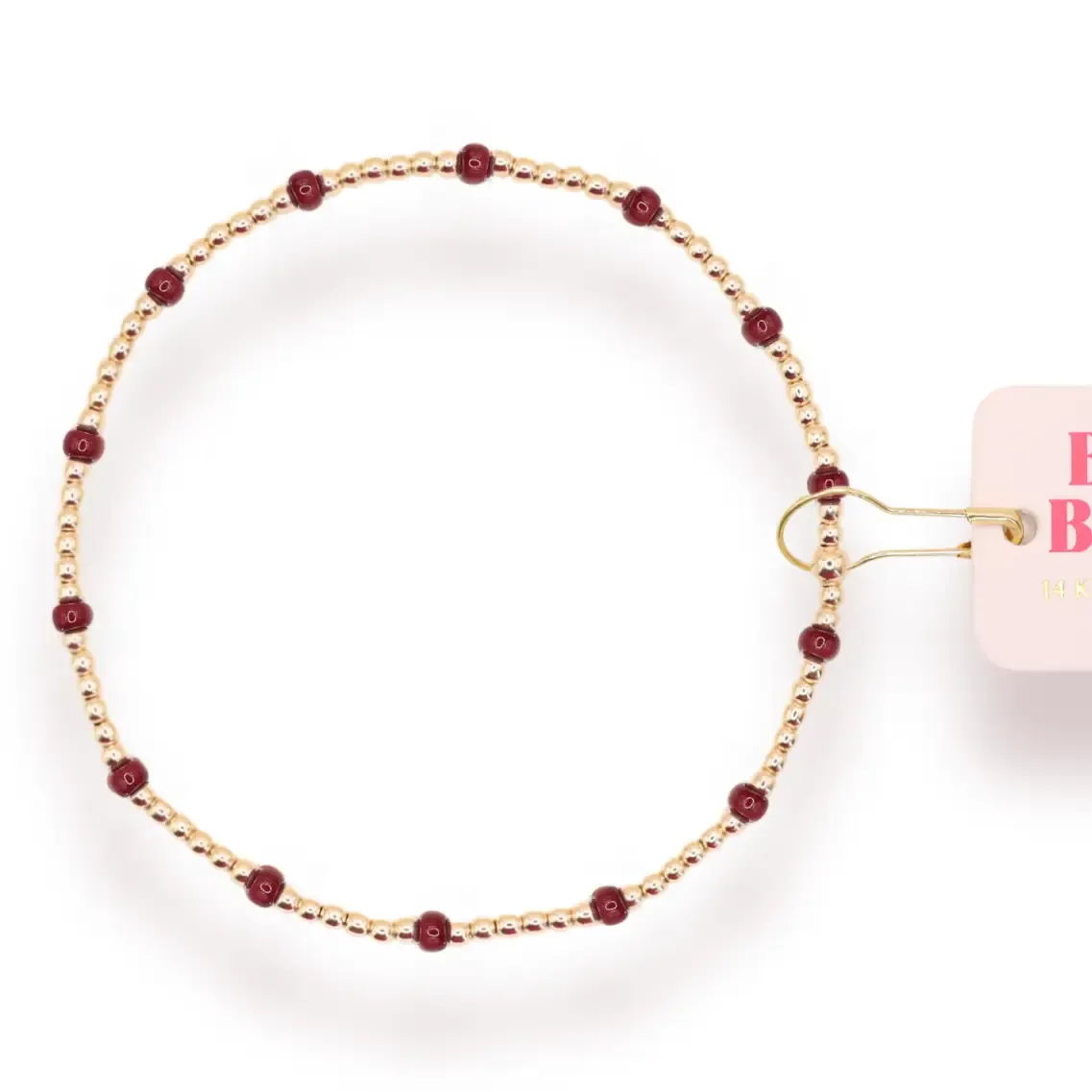 BB Maroon Dainty Poppi Bracelt