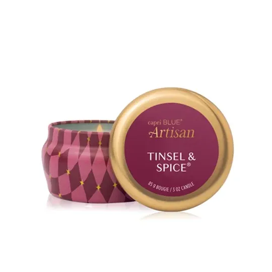 CAPRI BLUE Artisan Tinsel &amp; Spice 3oz Tin