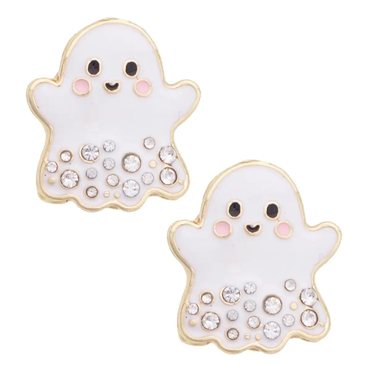 CANVAS Rhinestone Ghost Earrings