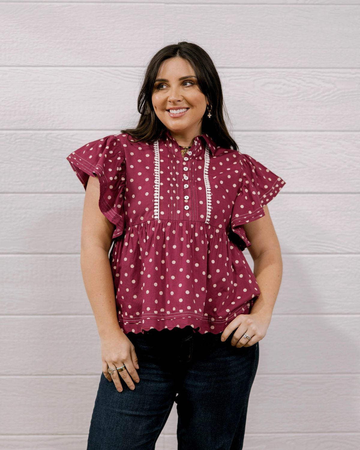 OMS Piper Top Maroon