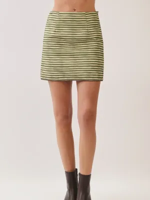 TCEC Stripe A-line Skirt