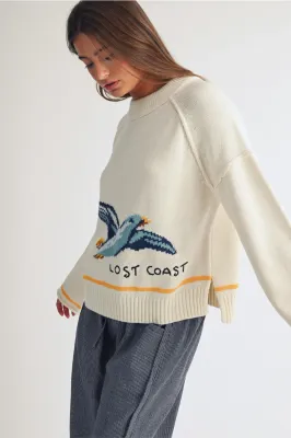 AEMI&amp;CO Coastal Seagull Sweater