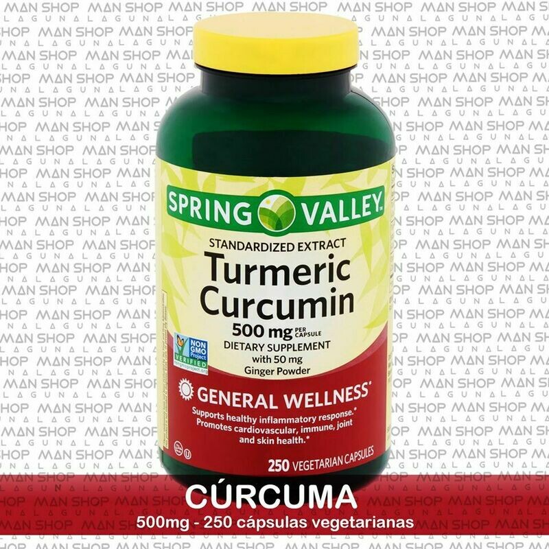 Cúrcuma / Turmeric Curcumin 500 mg. 250 Caps.