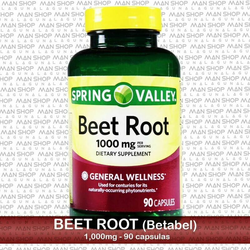 Raíz De Betabel / Beet Root 1,000 mg. 90 Caps.