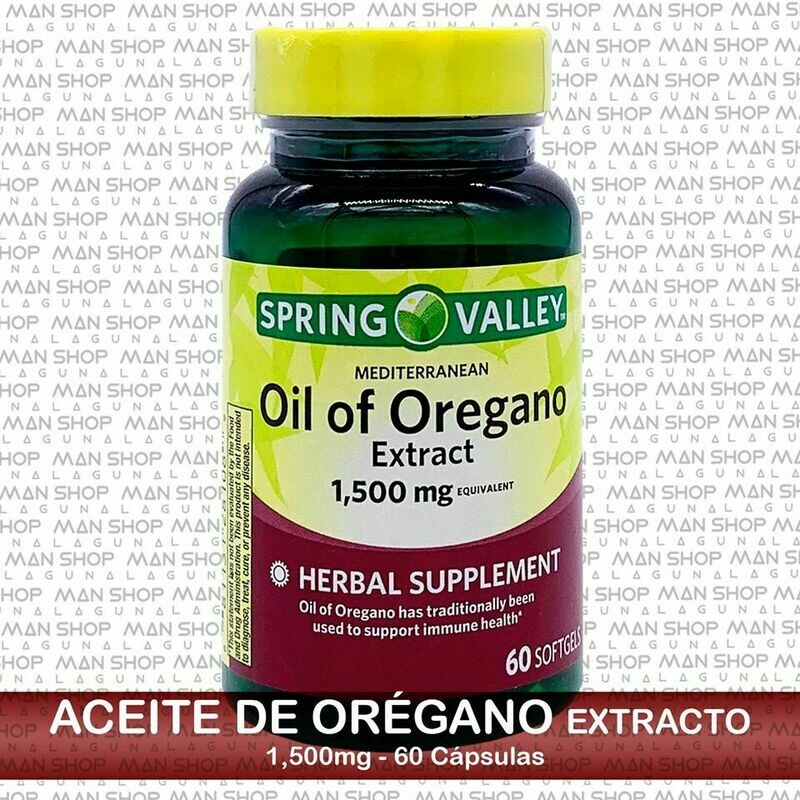 Aceite De Extracto De Orégano / Oil of Oregano 2,000 mg. 60 Caps.