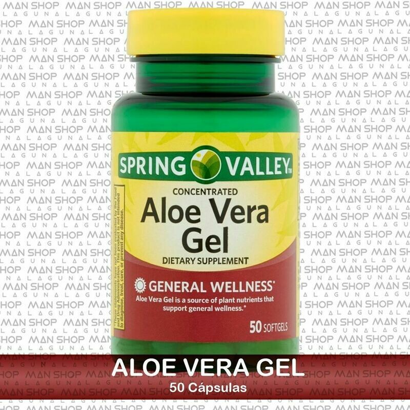 Aloe Vera Gel 25 mg. 50 Caps.