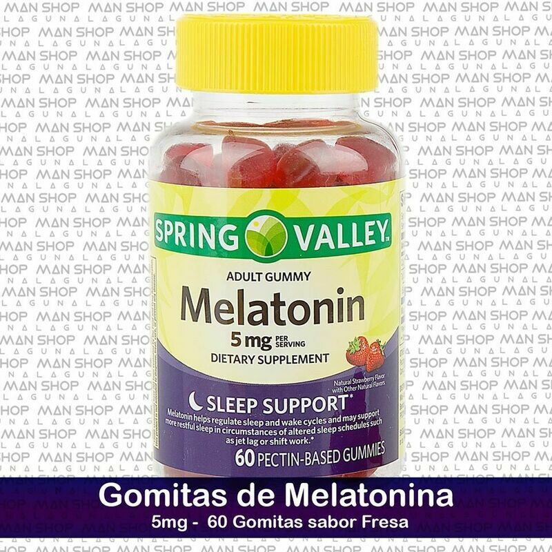 Melatonina 5 mg Gomitas / Melatonin Adult Gummy 60 Pzas.