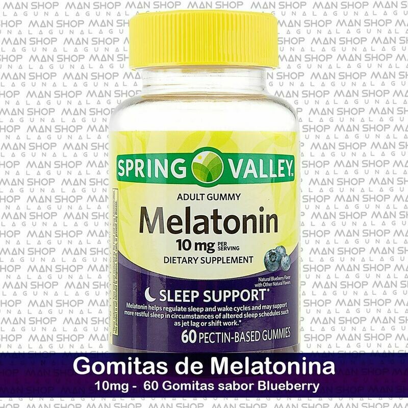 Melatonina 10 mg  gomitas. / Melatonin Adult 10 mg  60 gummies.