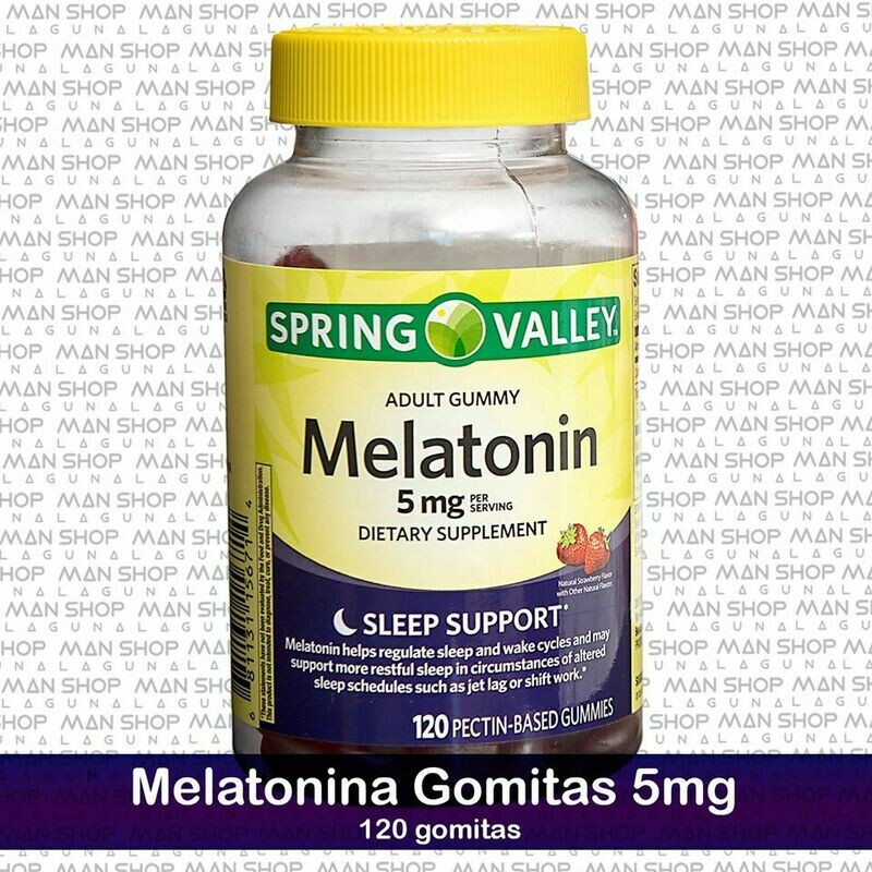 Melatonina 5 mg Gomitas / Melatonin Adult Gummy  120 Pzas.