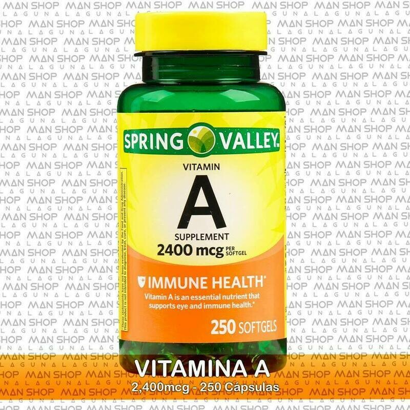 Vitamina A / Vitamin A 2,400 mcg. 250 Caps.