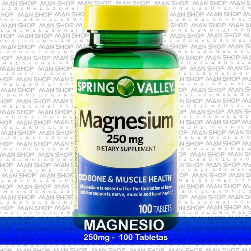 Óxido de Magnesio / Magnesium Oxide 250 mg. 100 Tabs.