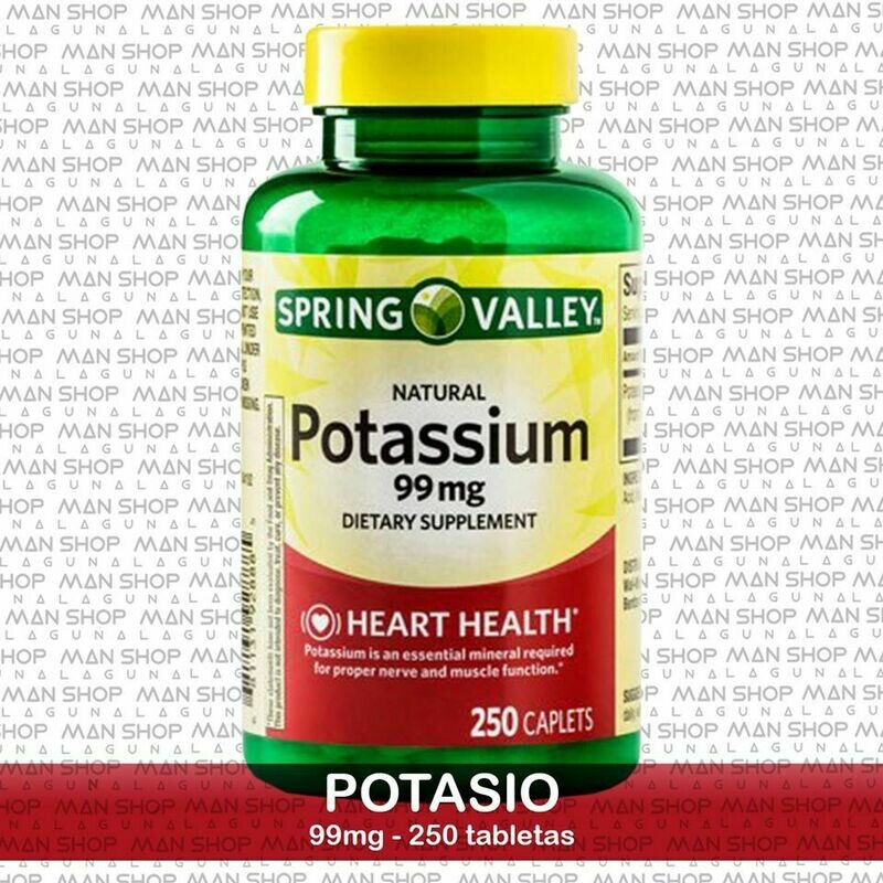 Potasio / Potassium 99 mg. 250 Caps.