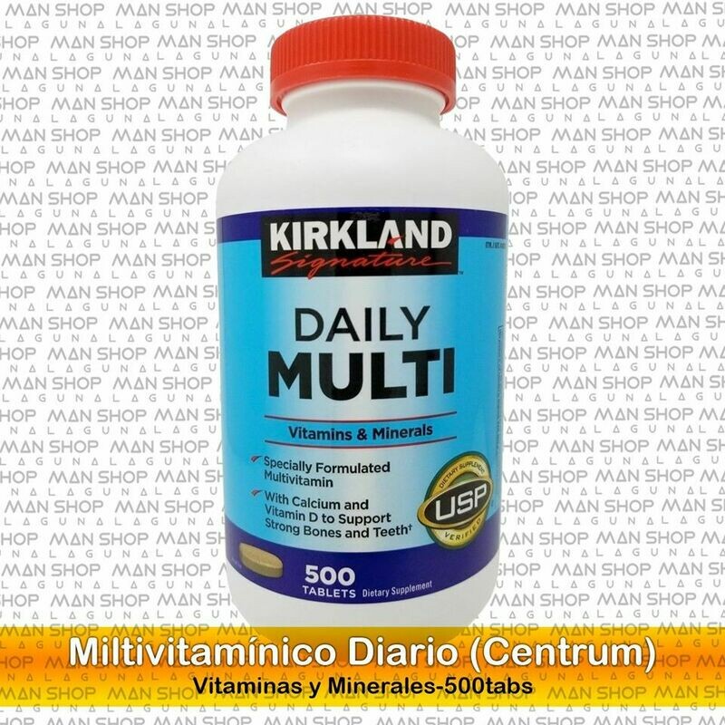 Multi vitamínico Diario / Daily Multi Vitamins 500 Tabs.